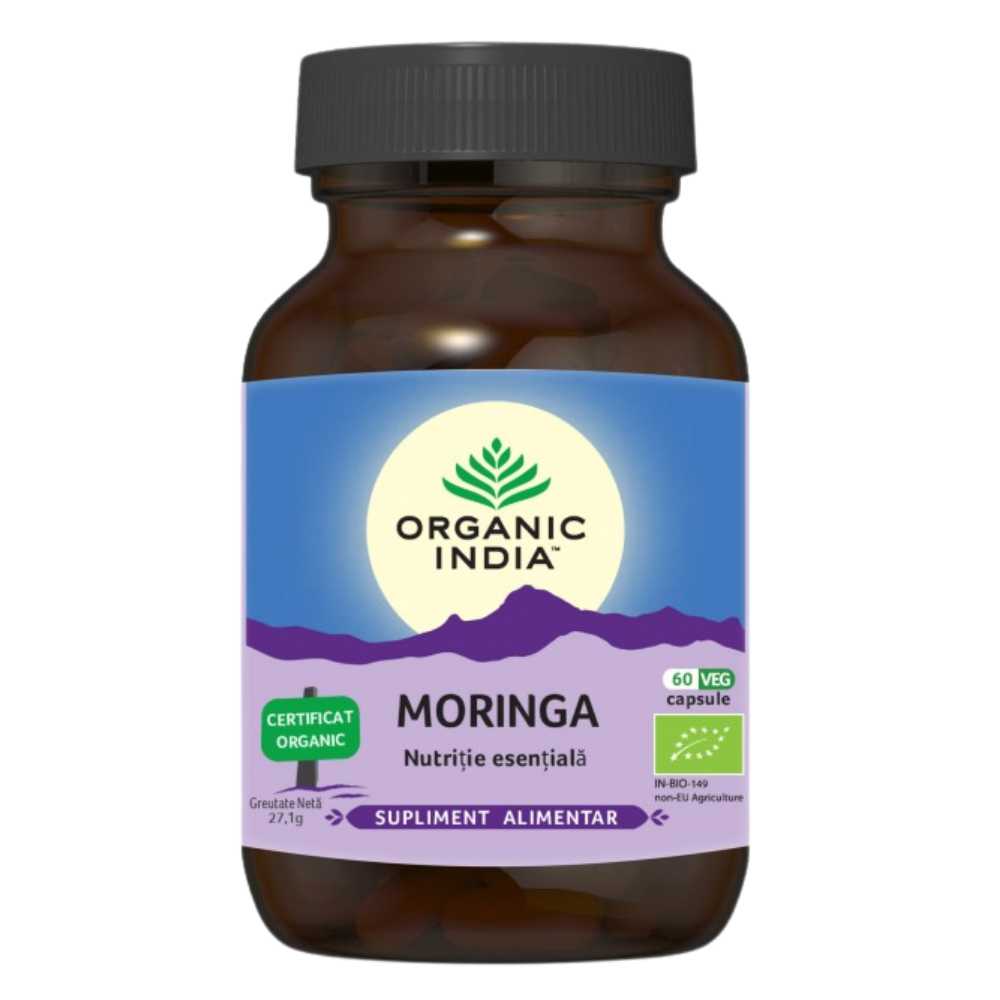 Organic India Moringa Nutritie Esentiala, 60 capsule - 1