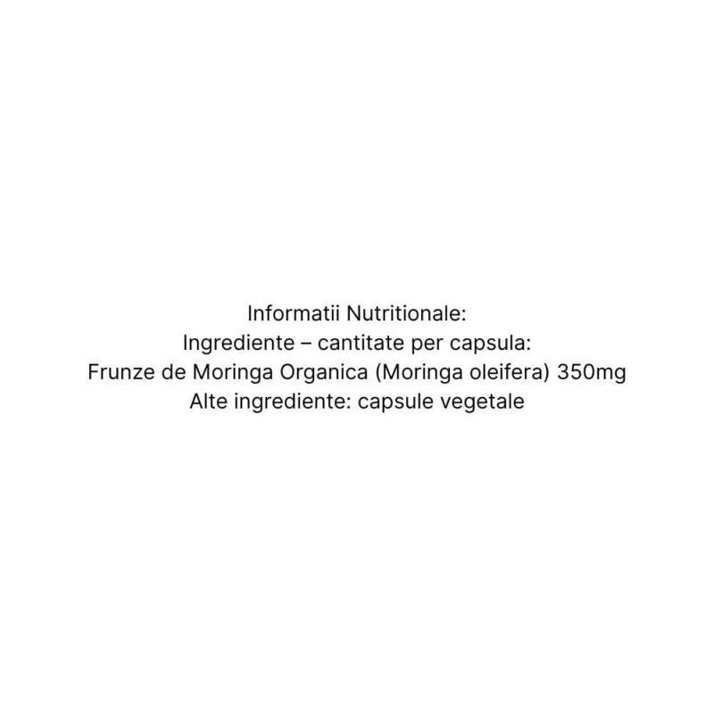 Organic India Moringa Nutritie Esentiala, 60 capsule - 2
