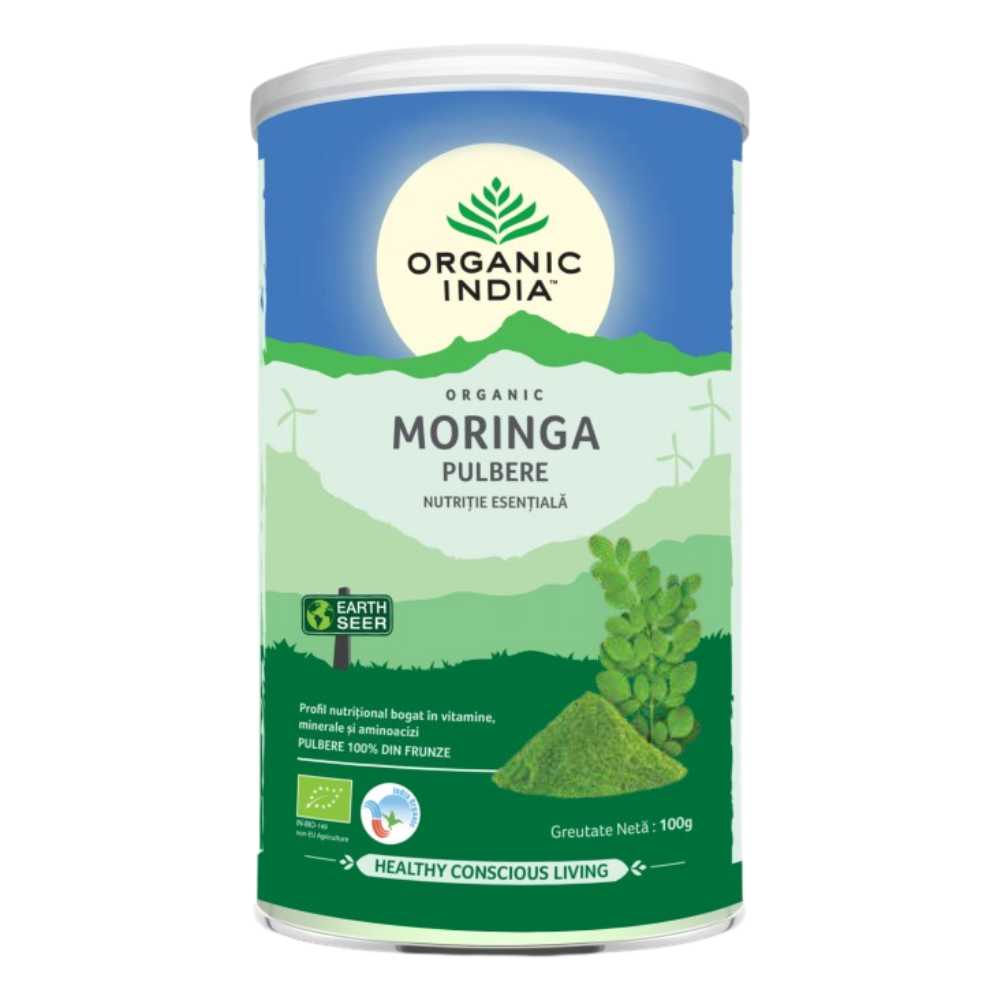 Organic India Moringa Pulbere, 100g - 1
