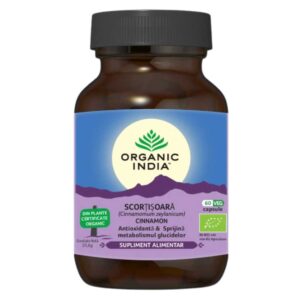 Organic India Scorțișoară Zeylanicum (Ceylon) Antioxidant și Glicemie, 60 capsule - 1