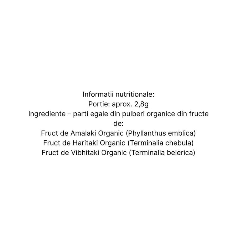 Organic India Triphala Pudră, 100g - 2