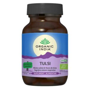 Organic India Tulsi Minte Calma si Ingrijire Sistem Respirator, 60 capsule - 1