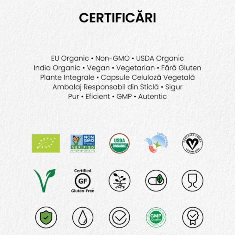Organic India Tulsi Minte Calma si Ingrijire Sistem Respirator, 60 capsule - 3