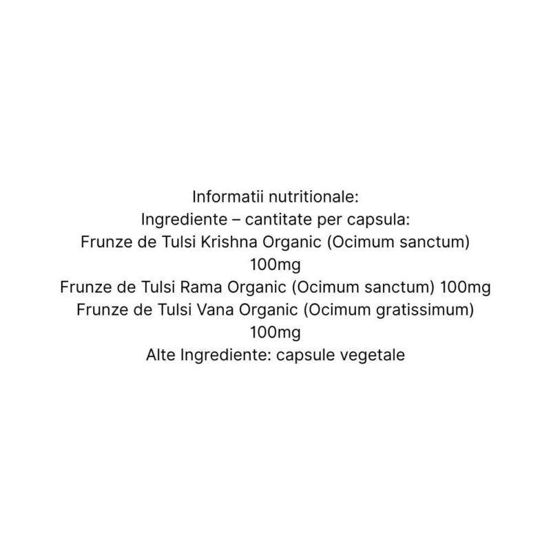 Organic India Tulsi Minte Calma si Ingrijire Sistem Respirator, 60 capsule - 4