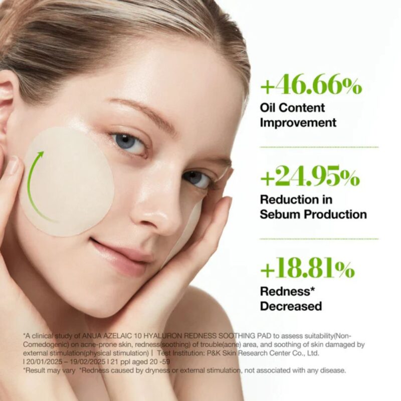 Anua Azelaic 10 Hyaluron Redness Soothing Pad (1)