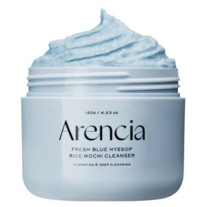 Arencia Fresh Blue Hyssop Rice Mochi Cleanser (1)