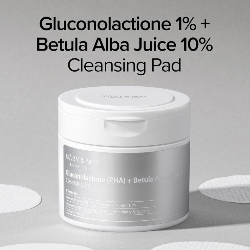 Mary and May Gluconolactone (PHA) Betula Alba Juice Cleansing Pad (3)