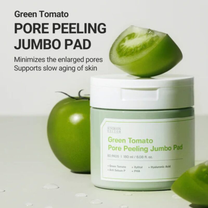 Sungboon Editor Green Tomato Pore Peeling Jumbo Pad (1)