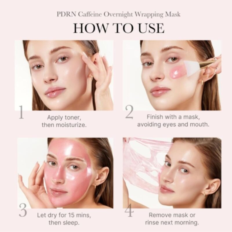 Medicube PDRN Pink Caffeine Overnight Wrapping Mask