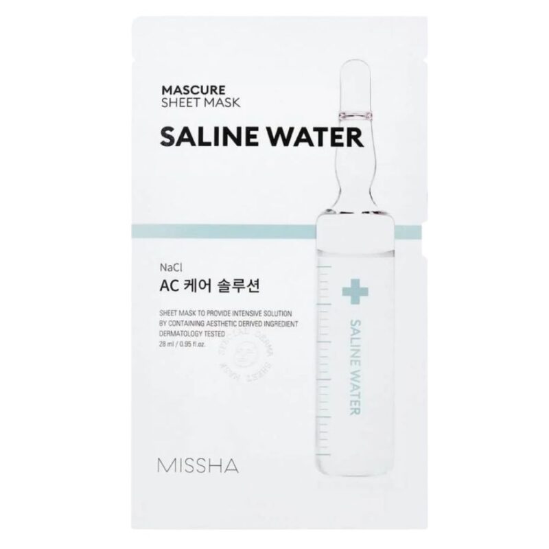 Missha Mascure Ac Care Solution Sheet Mask Saline Water