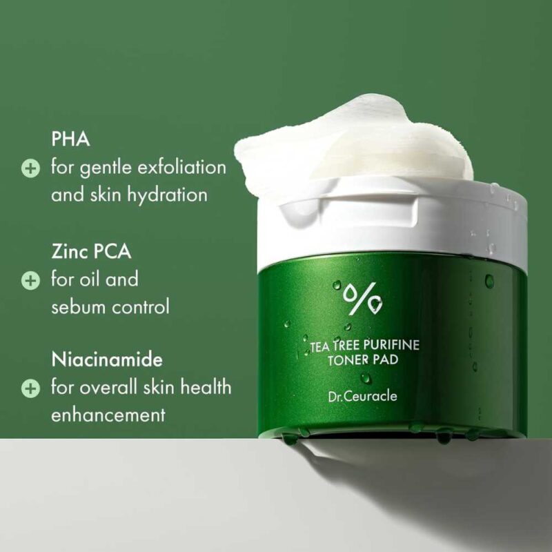 Dr. Ceuracle Tea Tree Purifine Toner Pad, 60pads - 4