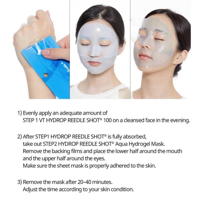 Hydrop Reedle Shot 100hL 2Step Hydrogel Mask - 4