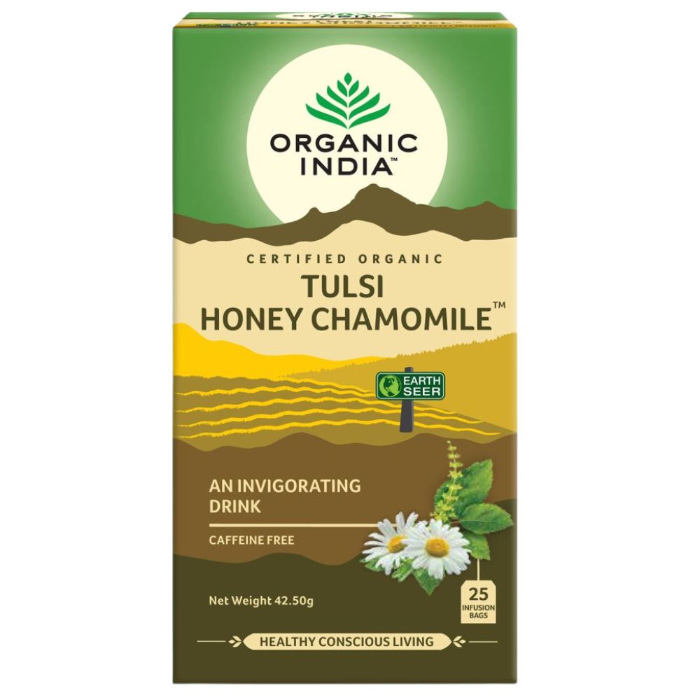 Organic India Ceai Adaptogen Tulsi Miere Musetel