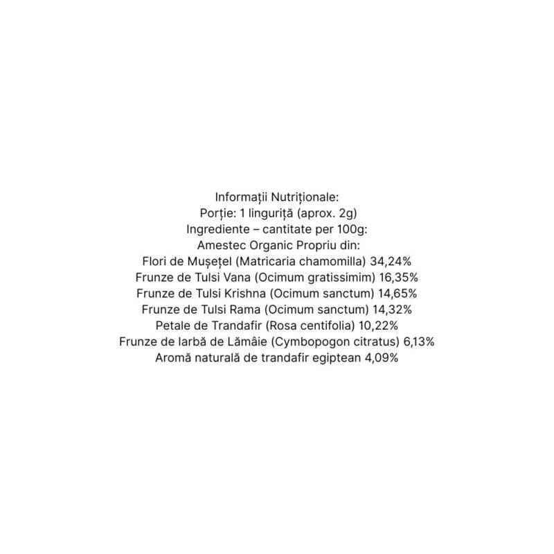 Organic India Ceai Adaptogen Tulsi Trandafir Dulce (1)