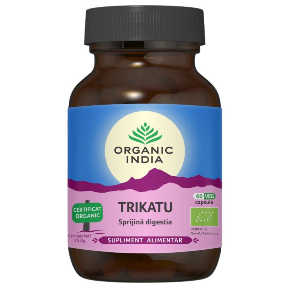 Organic India Trikatu Sprijină Digestia