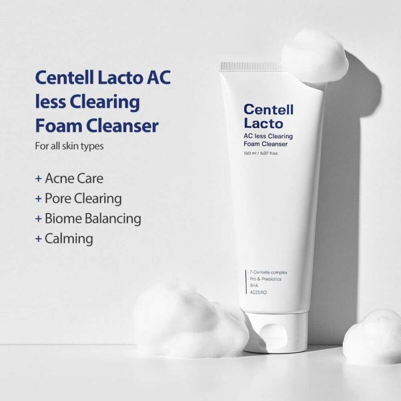 Sungboon Editor Centell Lacto AC Less Clearing Foam Cleanser, 150ml - 5