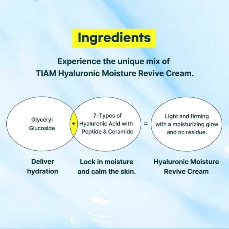 TIA’M Hyaluronic Moisture Revive Cream, 50ml - 2