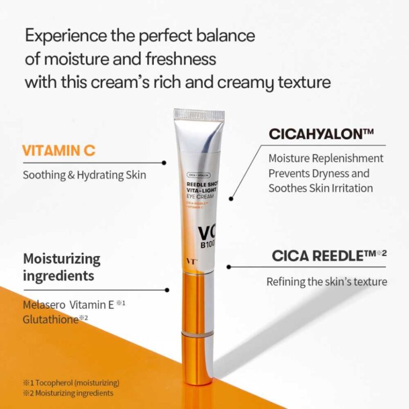 VT Cosmetics Reedle Shot Vita-Light Eyecream, 15ml - 6