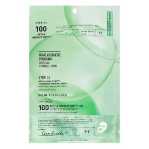 VT Cosmetics Reti-A Reedle Shot 100 2 Step Hydrogel Mask, 1.5g+33g - 1
