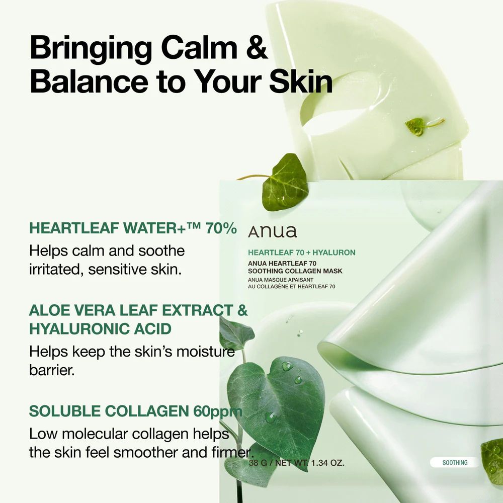 Anua Heartleaf 70 Soothing Collagen Mask (1)