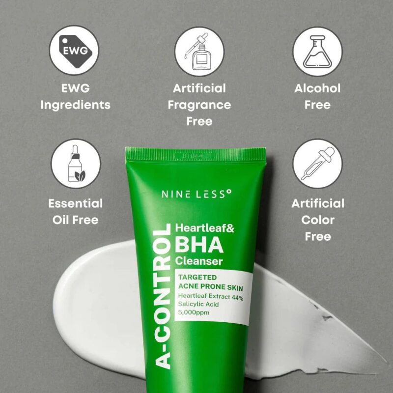 Nine Less A-Control Heartleaf & BHA Cleanser VARIANTA MINI (1)