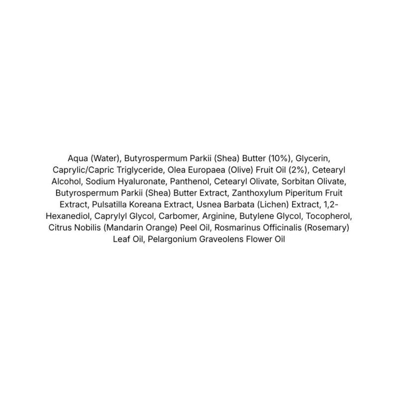 Benton Shea Butter and Coconut Body Lotion (1) ingredient list