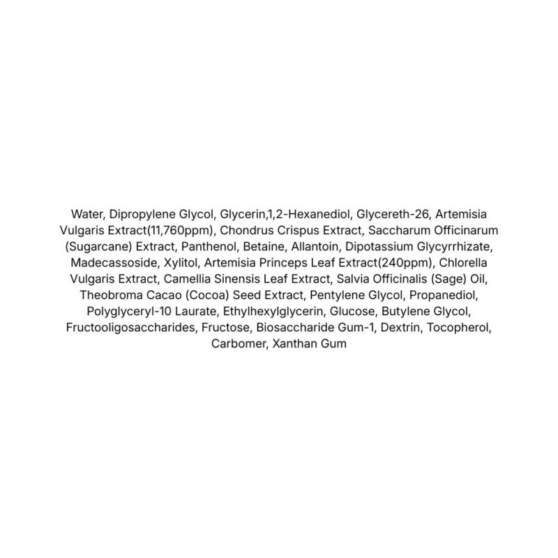 Round Lab Mugwort Calming Toner lista ingrediente