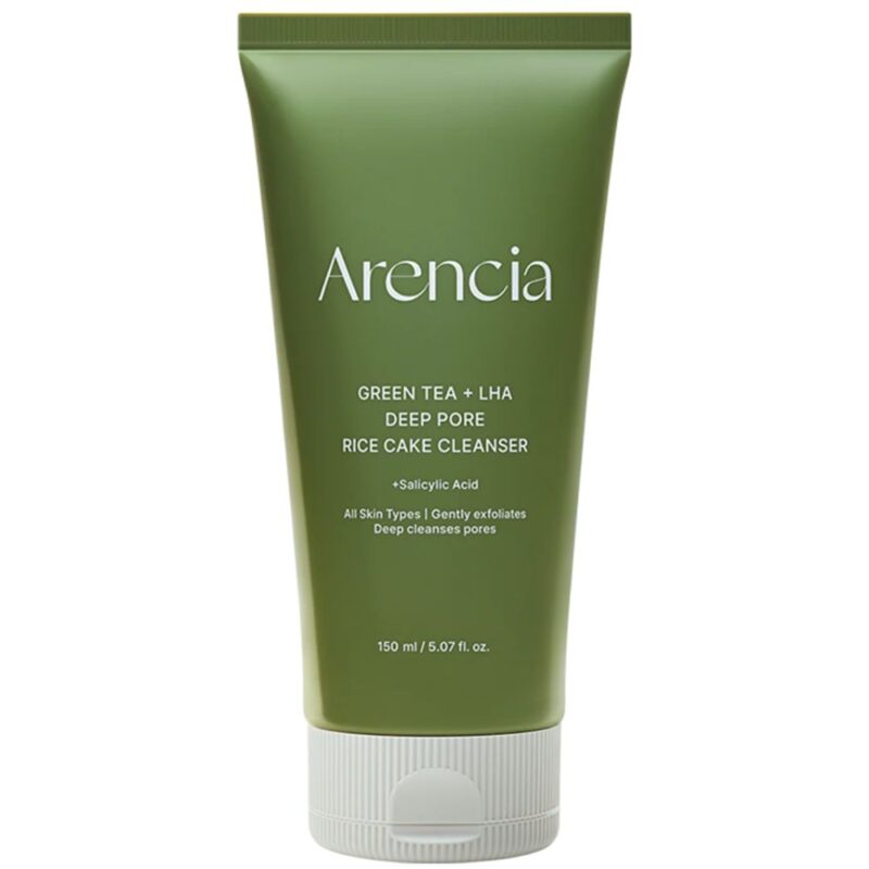 Arencia Green Tea + LHA Deep Pore Rice Cake Cleanser
