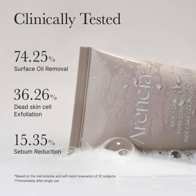Arencia Rice + LHA Pore Control Rice Cake Cleanser