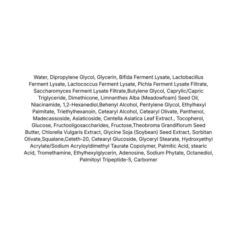 PURCELL Pixcell Biom After Rebooting Cream lista ingrediente