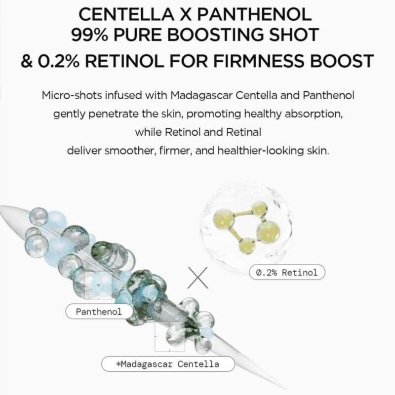 Skin1004 Madagascar Centella Retinol 0.2 Boosting Shot Ampoule, 30ml - 3