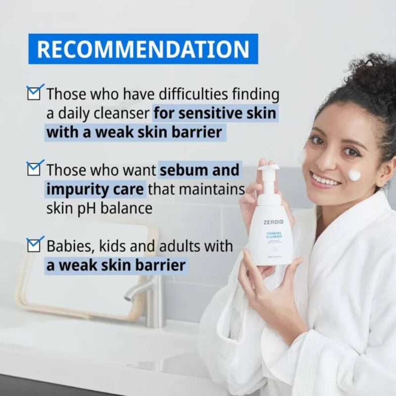 Zeroid Foaming Cleanser, 240ml - 4