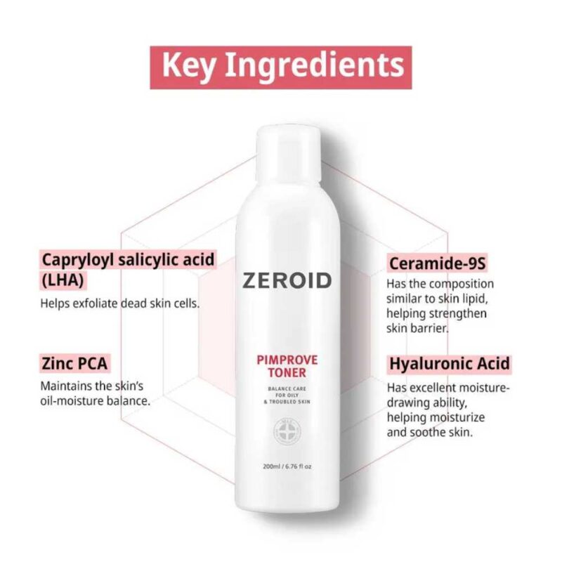 Zeroid Pimprove Toner, 200ml - 5