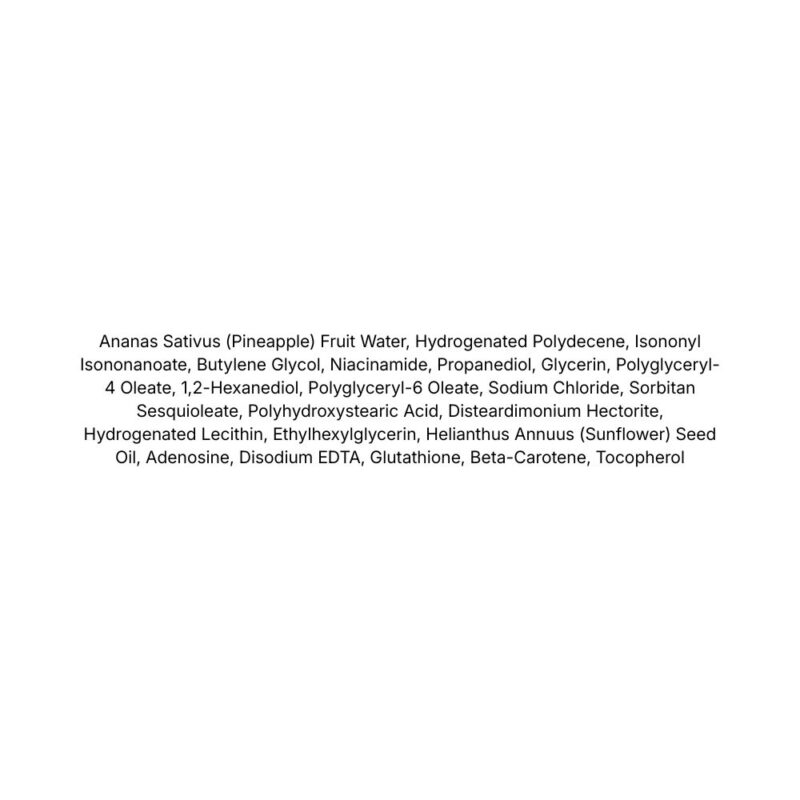 Biodance Radiant Vita Niacinamide Cream lista ingrediente