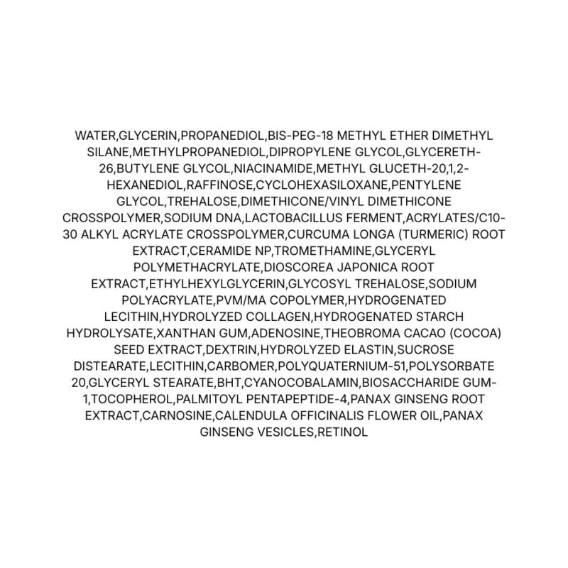 Centellian24 PDRN Firming Boosting Ampoule lista ingrediente