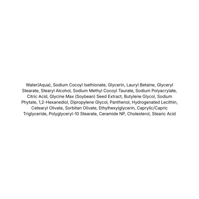 Round Lab Soybean Panthenol Cleanser lista ingrediente