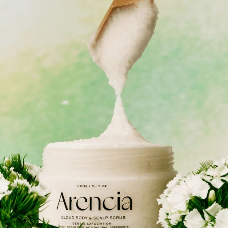 Arencia Fresh Cloud Body and Scalp Scrub, White Tea and Neroli (1)