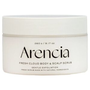 Arencia Fresh Cloud Body and Scalp Scrub, White Tea and Neroli