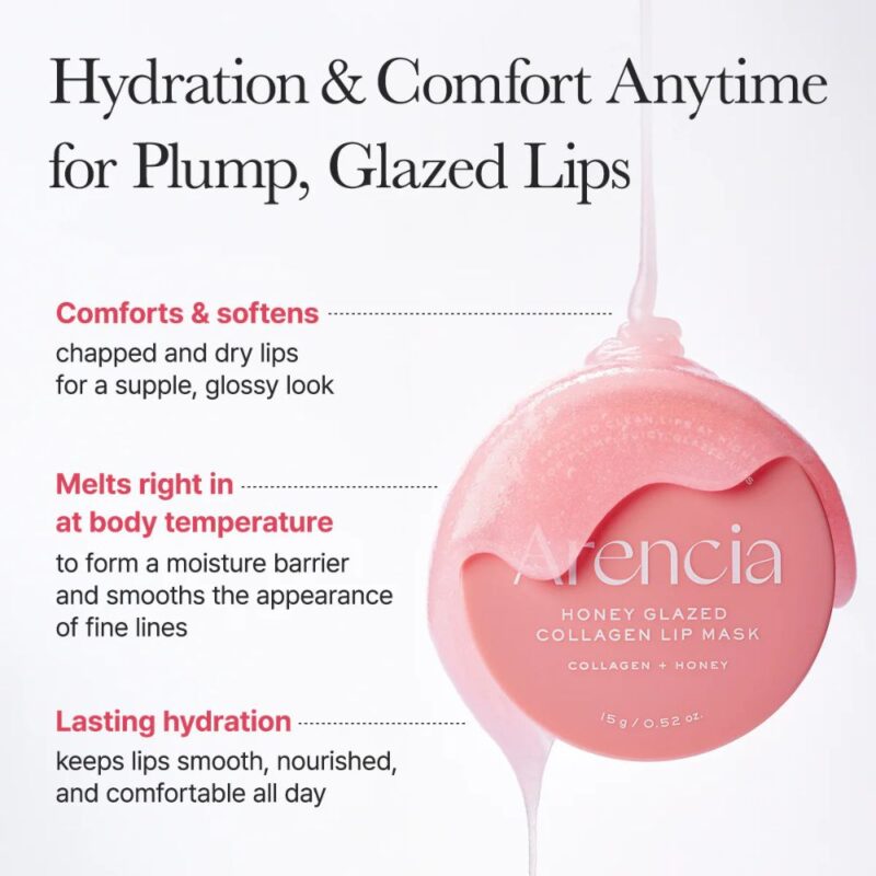 Arencia Honey Glazed Collagen Lip Mask (1)