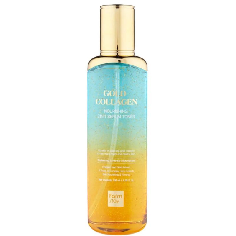 Farmstay Gold Collagen Nourishing 2 In 1 Serum Toner