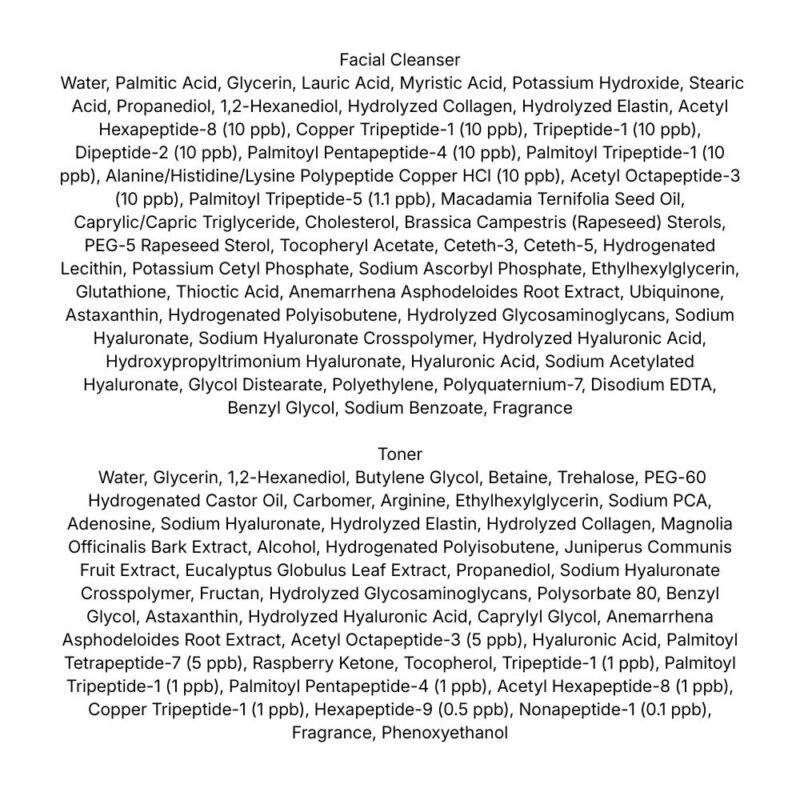 Medi-Peel Peptide 9 Aqua Essence Trial Kit lista ingrediente