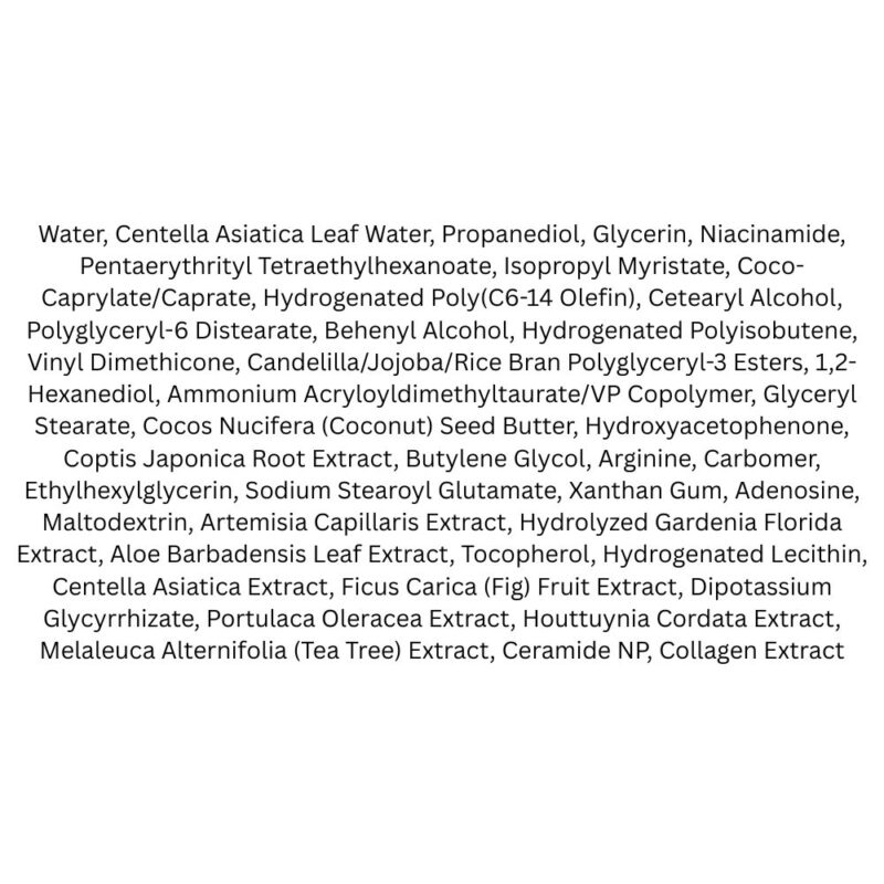 KSECRET Seoul 1988 Repair Cream Niacica 20% + Mugwort lista ingrediente