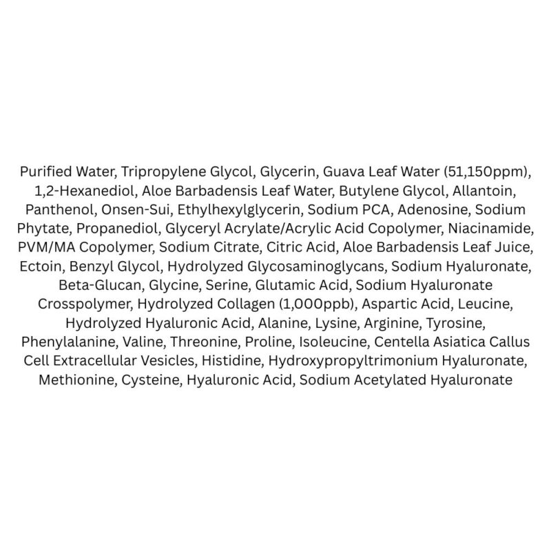 Benton Guava Moisture Collagen Facial Mist lista ingrediente