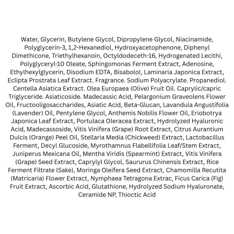 Centellian24 Madeca Mela Capture Ampoule Pad lista ingrediente