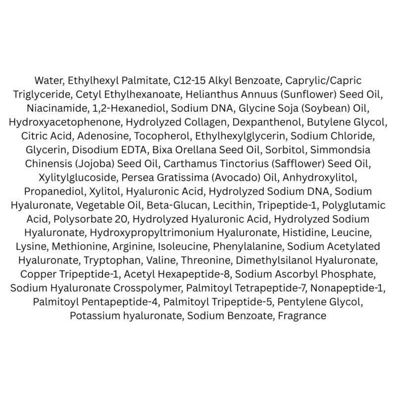 Genabelle PDRN Dual Glow Serum Mist lista ingrediente