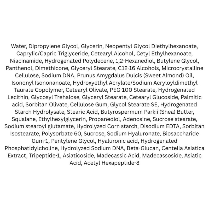 Genabelle PDRN Enriched Recovery Balm lista ingrediente