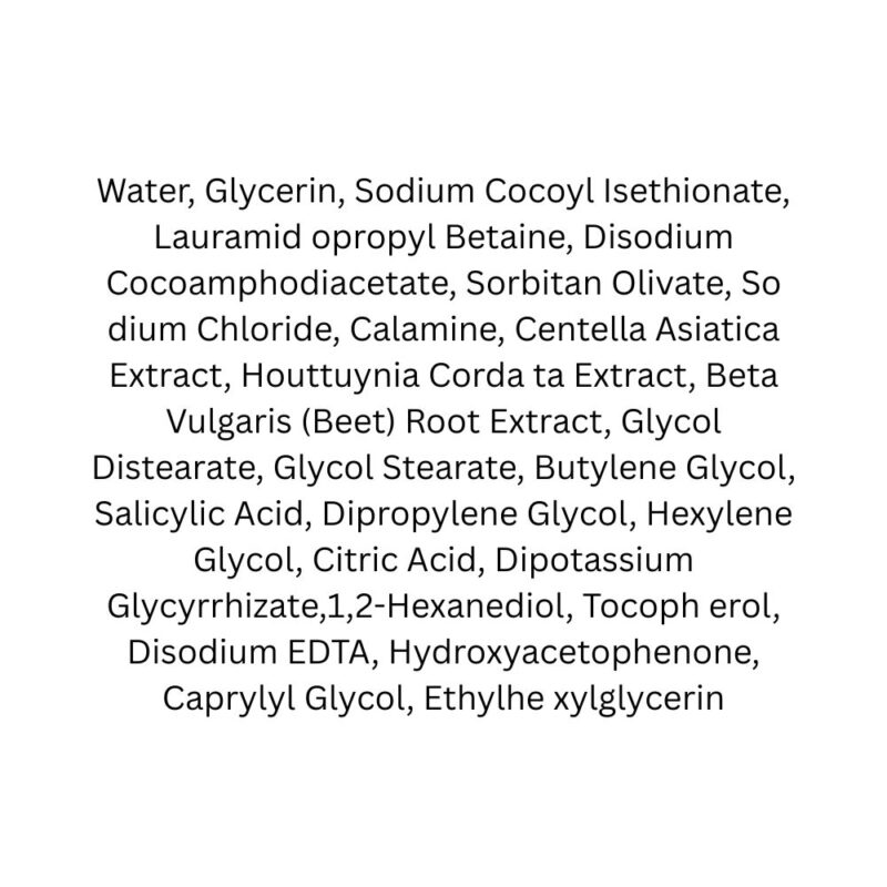 Genabelle Pink Cloud Cleansing Foam lista ingrediente