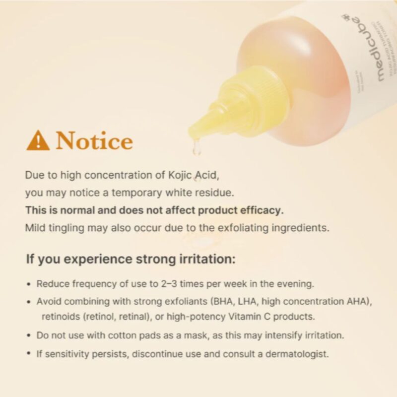 Medicube Kojic Acid Turmeric Resurfacing Toner (5)