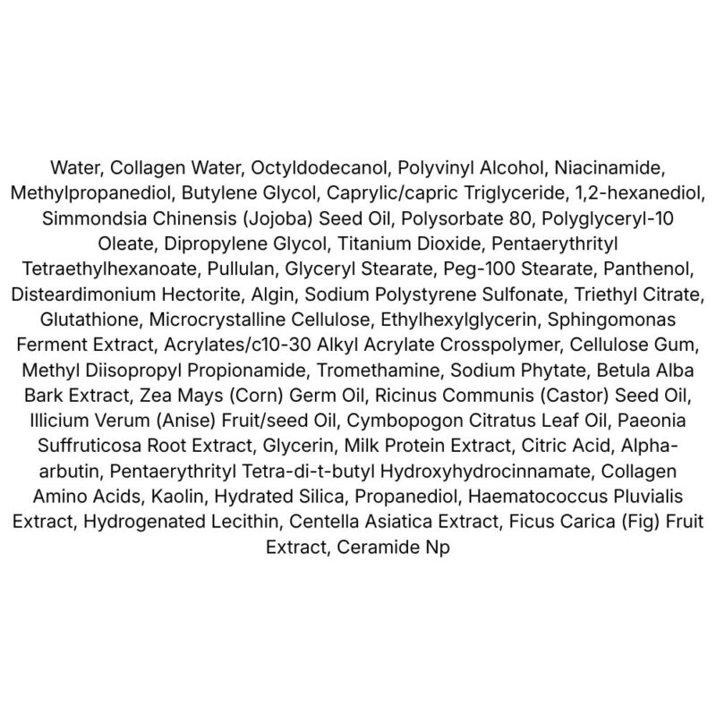 Medicube Zero Pore Moisture Sun Serum lista ingrediente