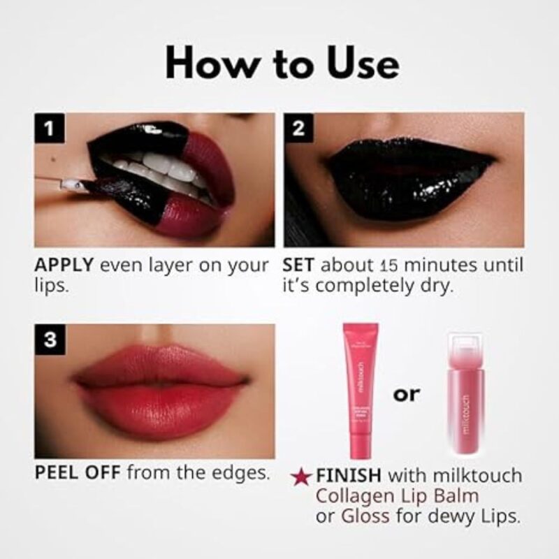 MilkTouch Black Peel Off Lip Tattoo (2)